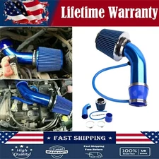 Car Cold Air Intake Filter Induction Kit 3" Pipe Aluminum Power Flow Hose System