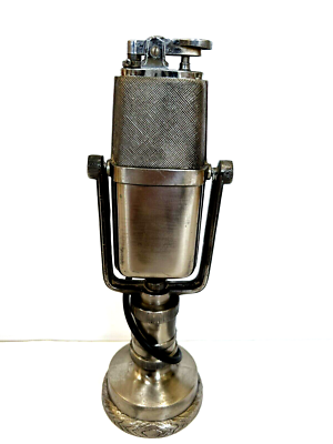 Vintage Microphone Desk Tabletop Lighter Japanese 1950&rsquo;s RARE 