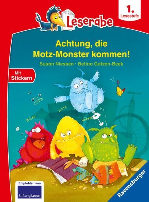 Thumbnail - Achtung, Die Motz-monster Kommen - Leserabe 1. Klasse - Erstlesebuch