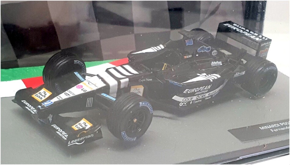 1/43 Altaya Minardi PS01 F1 2001 Blue Alonso Scale Model