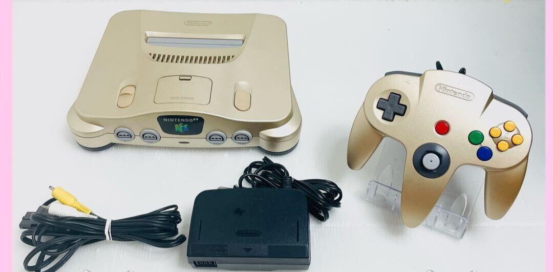 Nintendo 64 Console Gold W/controller ,Cable | eBay