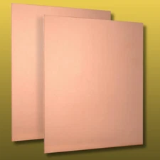 2Pcs Pure Copper Sheet Plate 6 X 6 X 24 Gauge 99.9% Cu Metal For
