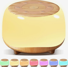 Rechargeable White Noise Sound Machine 34 Soothing Sounds 7-Color Night Light