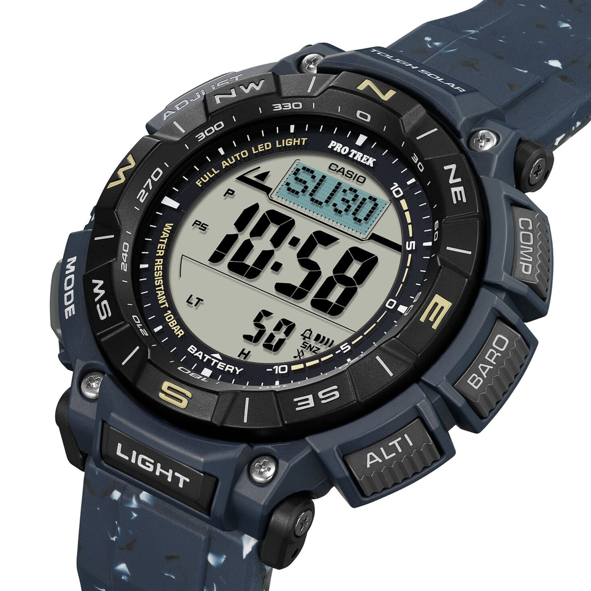 CASIO PRO TREK PRG-340SC-2JF Climber Line Triple Sensor Solar