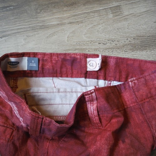 Girls Old Navy Red & Pink patterned shorts 5 Adjustable waist band kids New - Picture 3 of 4