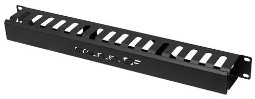 1U 19" Server Rack Data Network Cabinet Cable Organiser Black