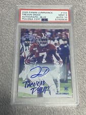 2020 Panini Luminance TREVON DIGGS RC Auto Blue #50/50! RARE Cowboys PSA 9/10