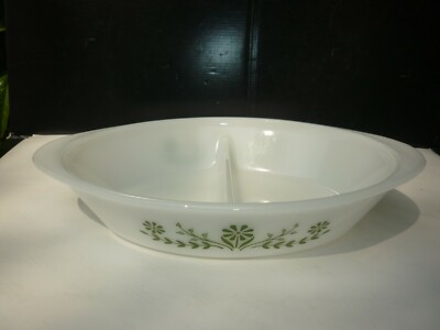 Glasbake Trennkochtopfplatte Made by McKee Jeanette glass USA 70'S L2