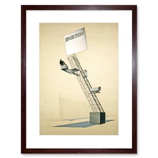 El Lissitzky Lenin Tribune Framed Art Print 12x16 Inch