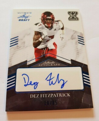 2021 Leaf Ultimate Draft - Dez Fitzpatrick - Titans - Navy Parallel Auto - 19/35
