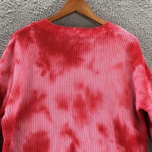 International Concepts Pullover Sweater Womens Petite L Pink Red Cotton Knitted - Picture 10 of 13