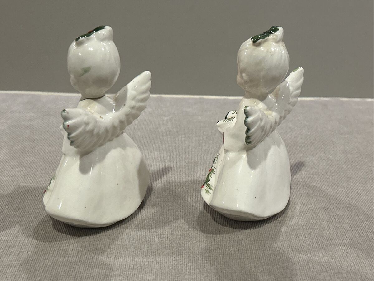 Vintage Darling Lefton Porcelain Christmas Angel Figurine Vintage Darling Lefton Porcelain Christmas Angel Figurine