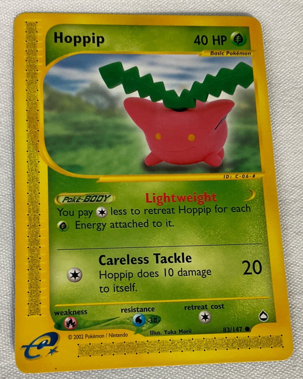 Pokemon Card - Aquapolis 83/147 - HOPPIP (common) - NM