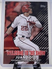 2022 Topps Series 1 #WTTS11 Juan Soto Welcome To The Show Black Parallel /299