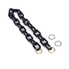 Chunky Acrylic Purse Strap Bag Chain Handle Black Replacement Accessory