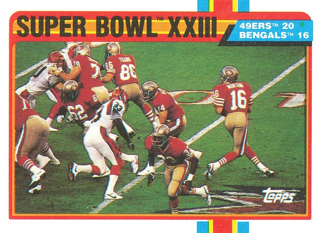Superbowl-xxiii Bengals Vs 49ERS Joe Montana Notre-dame John Frank Osu Buckeyes