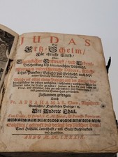 Vintage Antique St. Clara Judas Der Ertz-Schelm German Religion Book 1689 Rare!