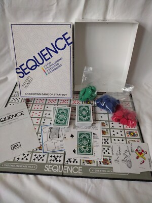 Sequenz - Brett- & Kartenspiel - 1999 Jax - BESCHREIBUNG LESEN 