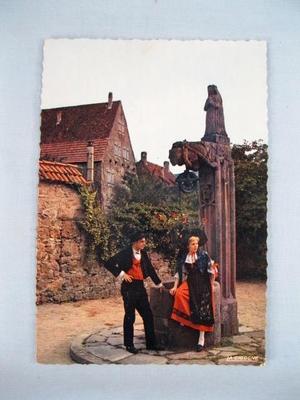 Lalsace Pittoresque Groupe Dalsaciens Strasbourg France Unused Postcard Nice (O)