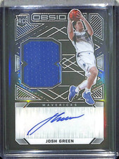 2020-21 Panini Obsidian Basketball Rookie Relic Autograph #215 Josh Green 60/99
