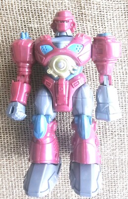 Cybotronix Mars Motorized Attack Robo Squad Walking Toy Robot Red 7''