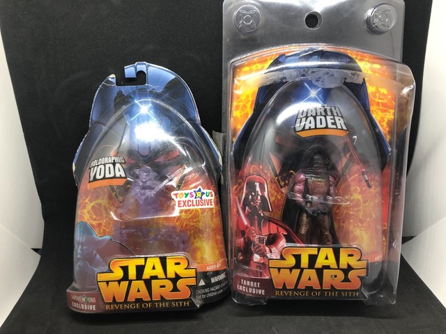 Star Wars Revenge Of The Sith Lava Reflection Darth Vader & Holo-yoda (B) | eBay