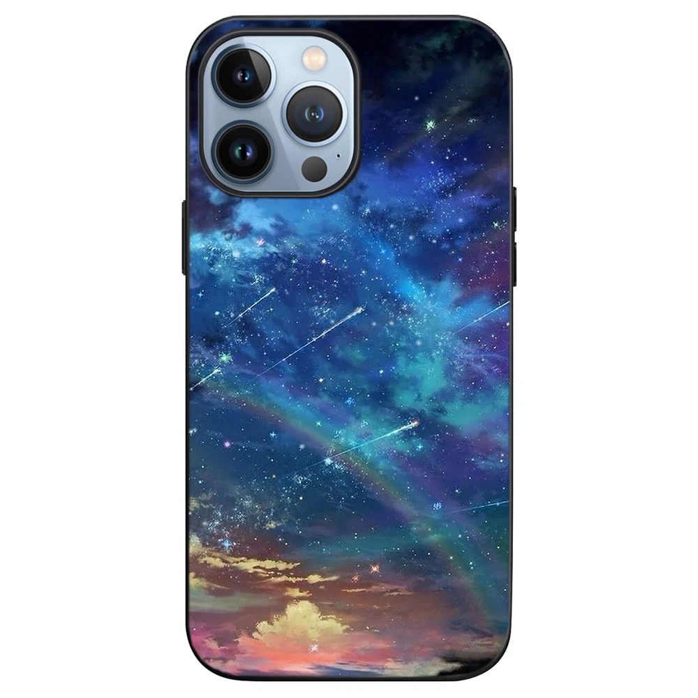Phone Case Space Soft Silicone Cover For iPhone 11 12 Pro 13 14 Plus 15 Pro Max