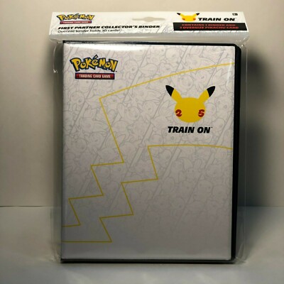 Pokemon 25th Anniversary First Partner Collector Binder Jumbo Pikachu New  Sealed | eBay