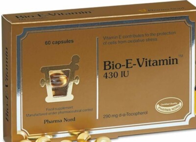 Pharma Nord Bio-E Vitamin 430iu Capsules (60) BBE 02/2028