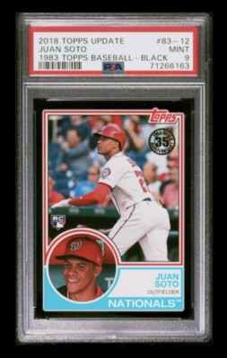 スポーツ選手 Topps Baseball Update Juan Soto RC 2018 topps update #83-12 juan soto rc; black 222/299 rookie