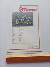 Tecnomoto Mistral TM80Z Mistralino TM50Z anni 70 depliant originale GB