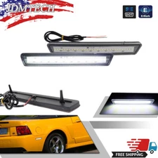 Euro Style Clear Lens White LED Rear Side Marker Lights For 1999-04 Ford Mustang