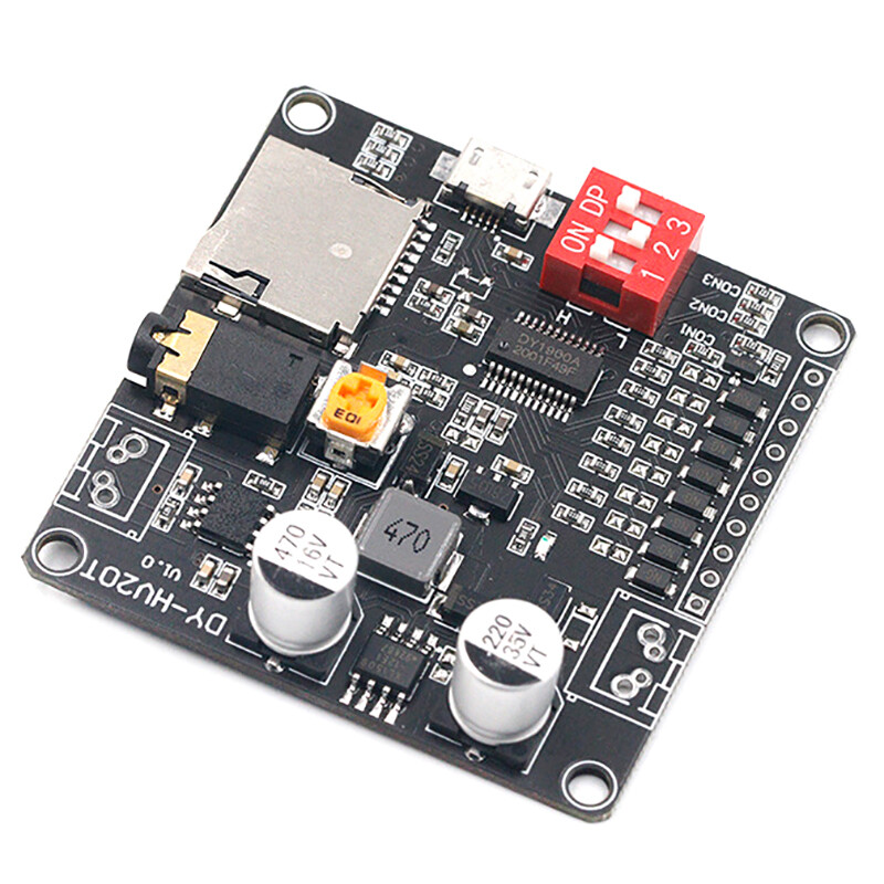 DY-HV8F DY-HV20T Spraakweergave Module Board MP3 Muziekspeler 10W 20W 12V 24V Afspelen Seriële Controle DIY Elektronische Voor Arduino  502