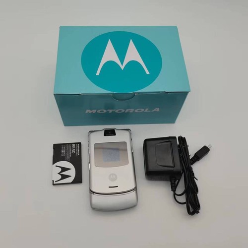 Telefono cellulare originale Motorola RAZR V3 2G Flip GSM sbloccato Bluetooth MP4 video - Foto 27 di 27