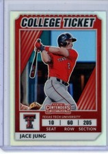 2022 Panini Elite Extra Edition College Tickets Optic Holo Jace Jung #5