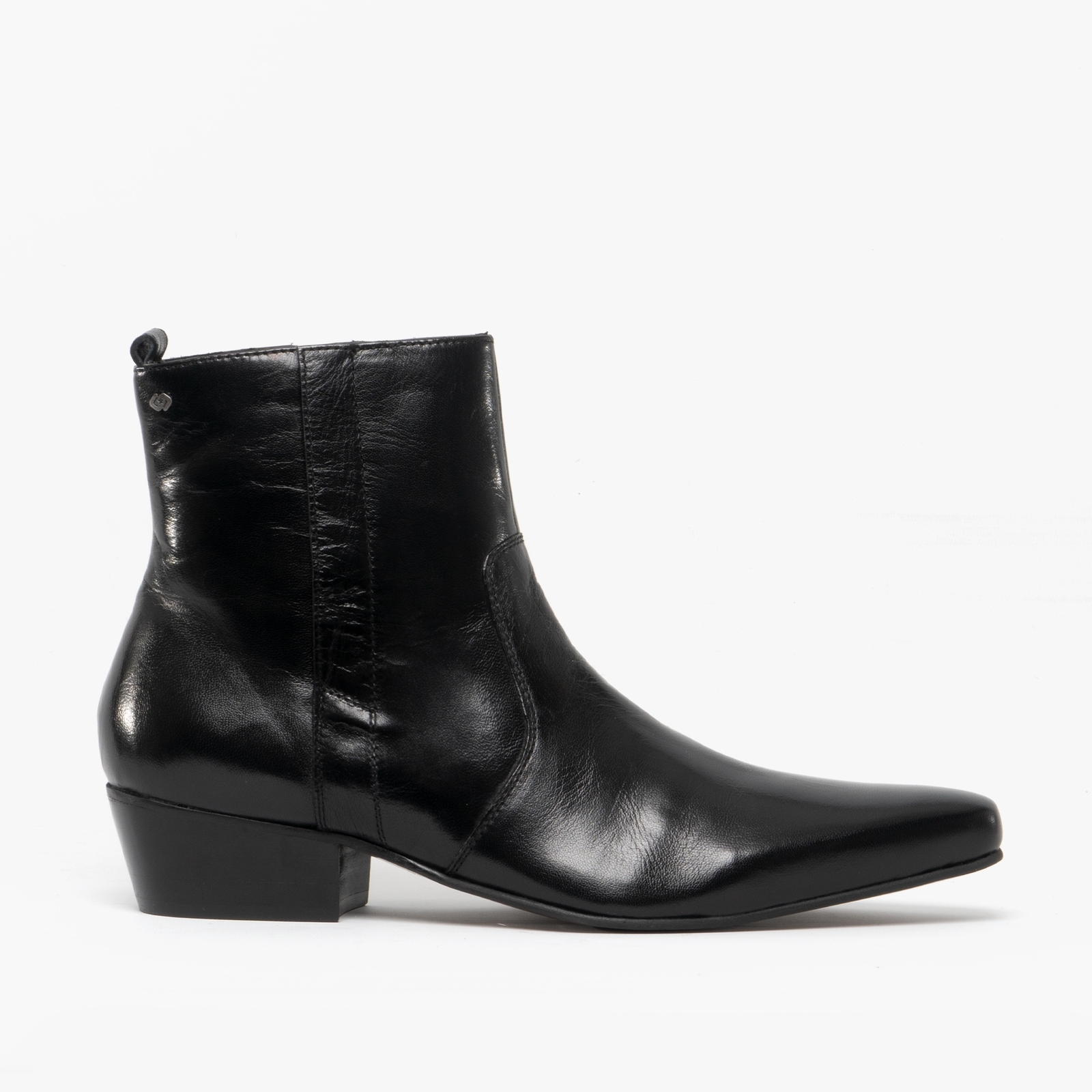 Club Cubano Olivier Mens Leather Winklepicker Boots Black UK 8