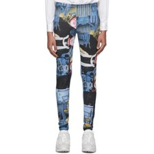 Comme des Garcons Homme plus Multicolor Boy Band Leggings unisex sz M pants