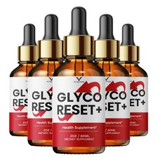 (5 Pack) Glyco Reset Drop Advanced Blood Support Supplement GlycoReset 30 Servs