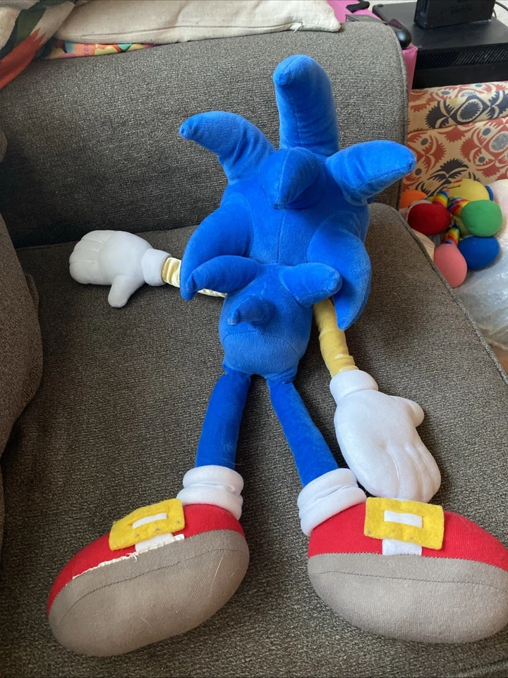 Sega Sonic the Hedgehog 24 дюйма плюшевый - б/у - без ярлыка - Изображение 2 из 2