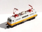 FLEISCHMANN N 7349 B ELECTRIC LOCOMOTIVE LUFTHANSA DB BB ENGINE + LIGHTING OK