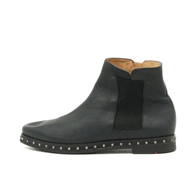 LLOYD Damen Chelsea Boots Schwarz Leder Elastikeinsatz Stiefeletten EU 38,5