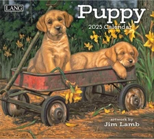 LANG Puppy 2025 Wall Calendar (25991001937) Multi 