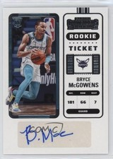 2022-23 Panini Contenders Rookie Ticket Retail Bryce McGowens #147 Auto 1i0k