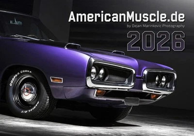 MOPAR Only AmericanMuscle Kalender 2026 A3 Dodge Plymouth Muscle Cars Charger