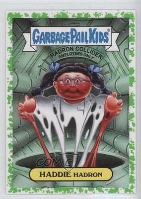 2017 Garbage Pail Kids Adam-Geddon Dumb Deaths Sticker Puke Haddie Hadron 3f3