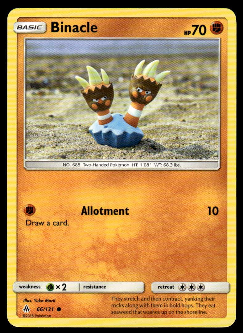 POKEMON BINACLE FORBIDDEN LIGHT 66/131 C NM/M