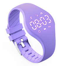 Watch Step Counter Distance Tracker Calorie Monitor Stopwatch Alarm Pedometer