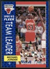 Michael Jordan 1991-92 Fleer #375 Chicago Bulls Card