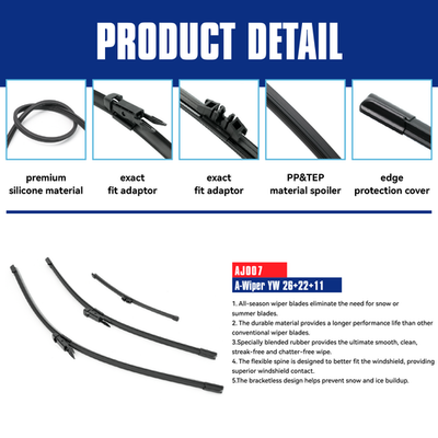 Set 3 Spazzole Tergicristallo Per Honda CR-V 2006-2011. Anteriore 26/17 E Posteriore 14 Pollici