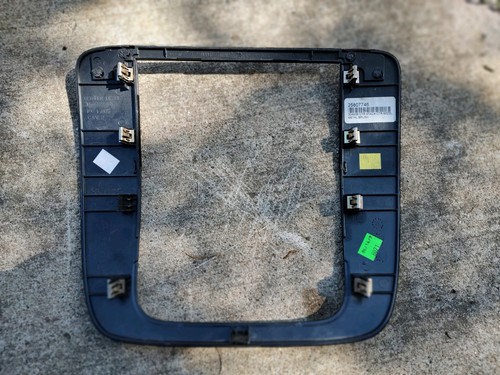 2007-2014 Tahoe Yukon Suburban Dash Radio Bezel Trim Silver Metal Brush OEM JT2 - Picture 5 of 8